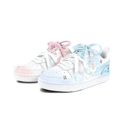 Custom Sneakers Nike Court Borough Twin Sweet Dreams Niche Preppy Style Cute & Sweet Women's Skateboarding Sneakers