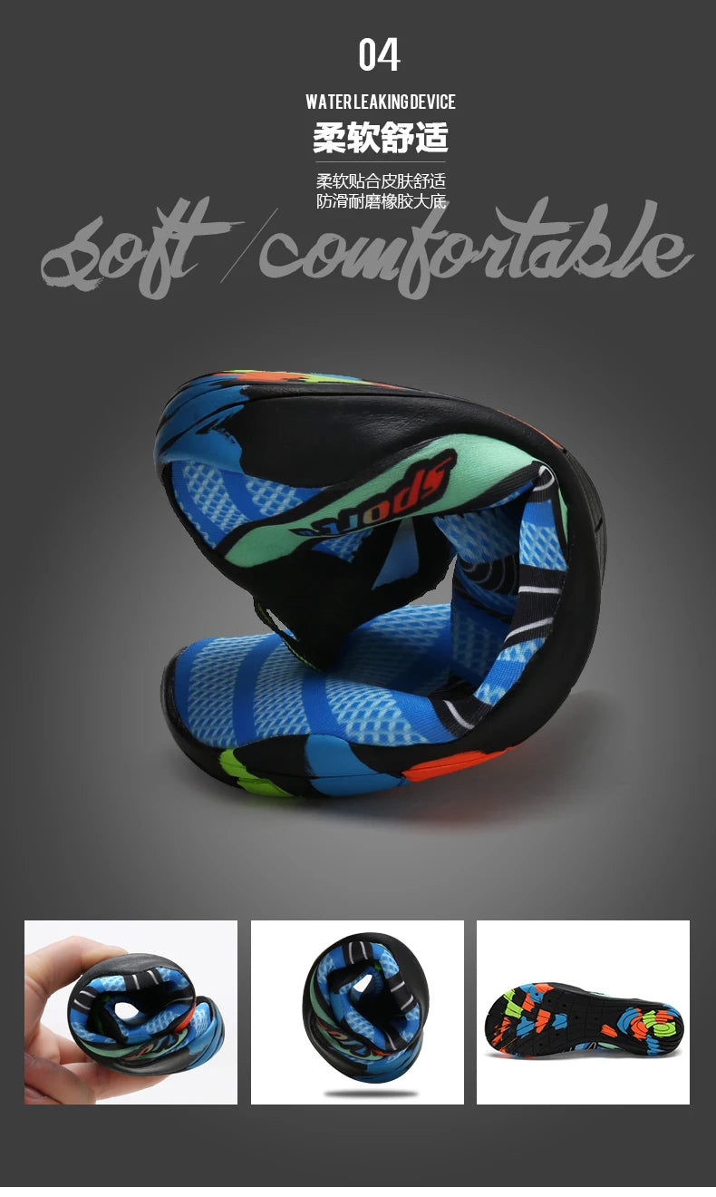 Scarpe da acqua ad asciugatura rapida per spiaggia, unisex, pantofole aqua da nuoto barefoot, scarpe da surf e risalita del fiume, calze outdoor leggere estive