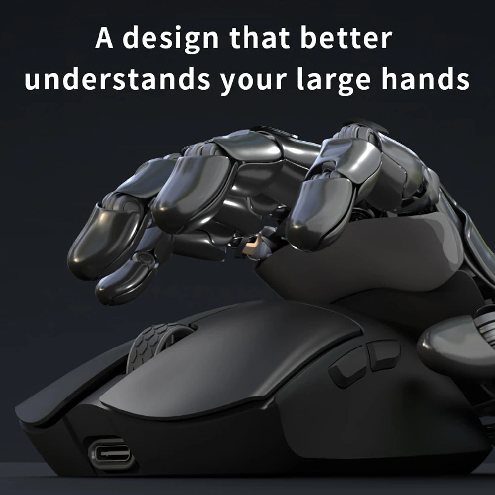 Motospeed Darmoshark M3 V2 Double 8K Gaming Mouse Bluetooth Wireless 26K DPI PAW3395 Sensor Macro Game Mouse For Laptop PC