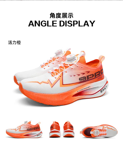 Men’s Running Shoes Carbon Board Specialty Sports Breathable Lightweight Women’s Comfortable Athletic Non-Skid Marathon Sneakers