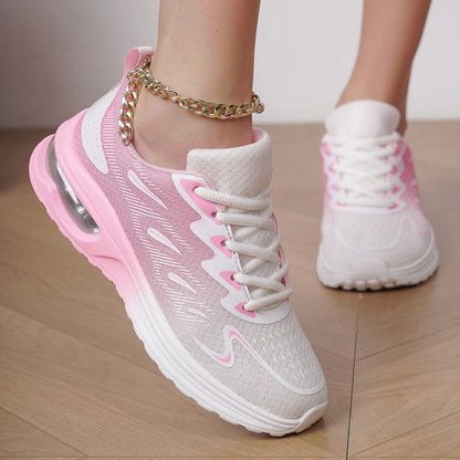 Damen-Sneaker Laufschuhe Damenmode mit Luftkissen und atmungsaktivem Mesh – Tennis- und Sportschuhe