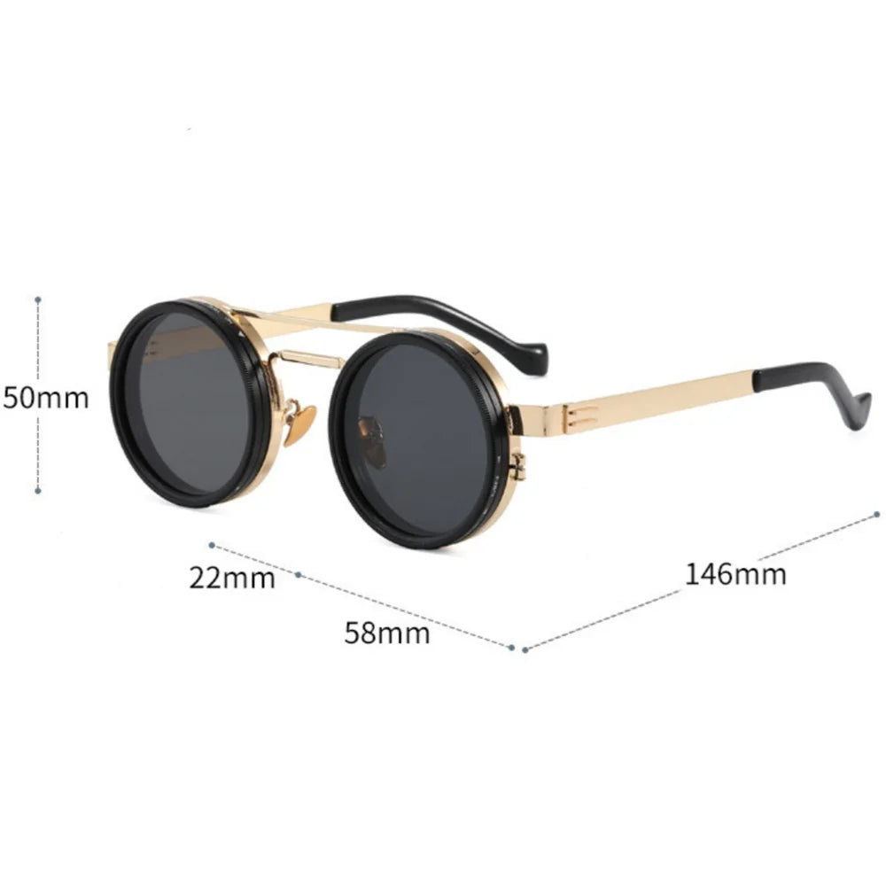 KLASSNUM Adjustable Sunglasses Men Nd Filter Glasses ND9 Speed Dimming Sun Glasses Round Polarized Fishing Driving Eyewear 2026