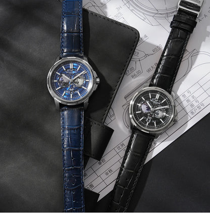 BORIAGE(BOAIJIUA) Fully Automatic Mechanical Men's Watch Original Design Mechanical Watches Waterproof Luminous Wristwatch