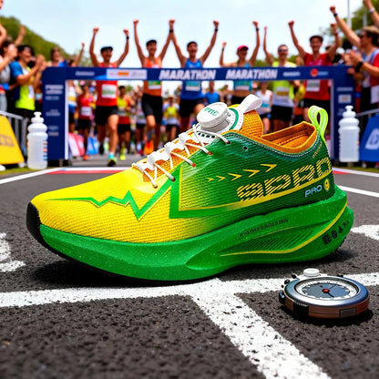 Men Marathon Running Shoes Carbon Board Specialty Sports Breathable Lightweight Women's Comfortable Athletic Nonskid Sneakers