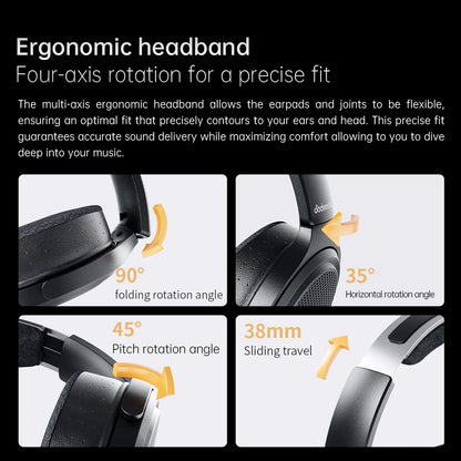 Auriculares audiófilos magnéticos planares FiiO JT7 – Auriculares HiFi con cable circumaurales con transductor de 95x86mm, diadema ajustable y cable de 4.4mm/3.5mm
