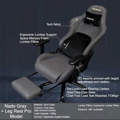 Office Ergonomic Gaming Chairs Desk Gamer Computer Comfortable Chaises Vanity Chair Technology Fabric Sillas Gamer Home Bedroom
