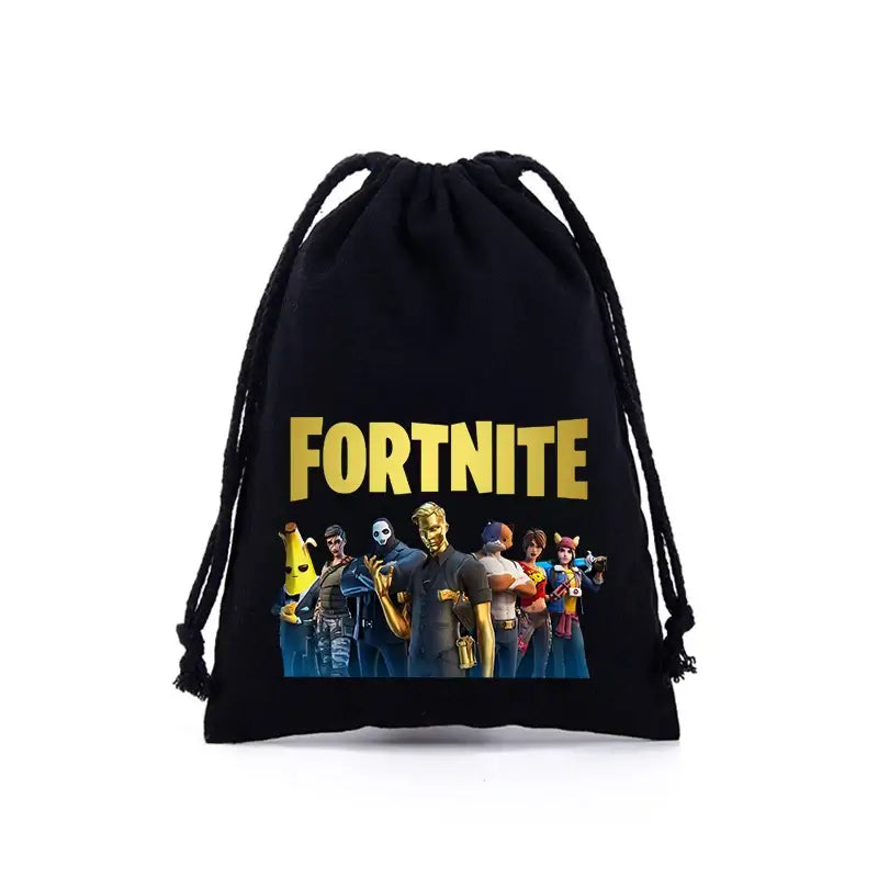 Sacche con coulisse Fortnite per bambini e bambine, stampa cartoon anime, grande capacità, borse portaoggetti, tote bag e borsetta, nuovo grazioso regalo di compleanno