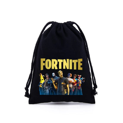Sacche con coulisse Fortnite per bambini e bambine, stampa cartoon anime, grande capacità, borse portaoggetti, tote bag e borsetta, nuovo grazioso regalo di compleanno