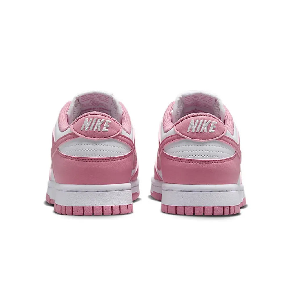 NIKE Dunk Low Retro Women's Shoes Pink & White Low-Top Retro Casual Sneakers Durable Athletic Shoes Skate Shoes DD1873-112