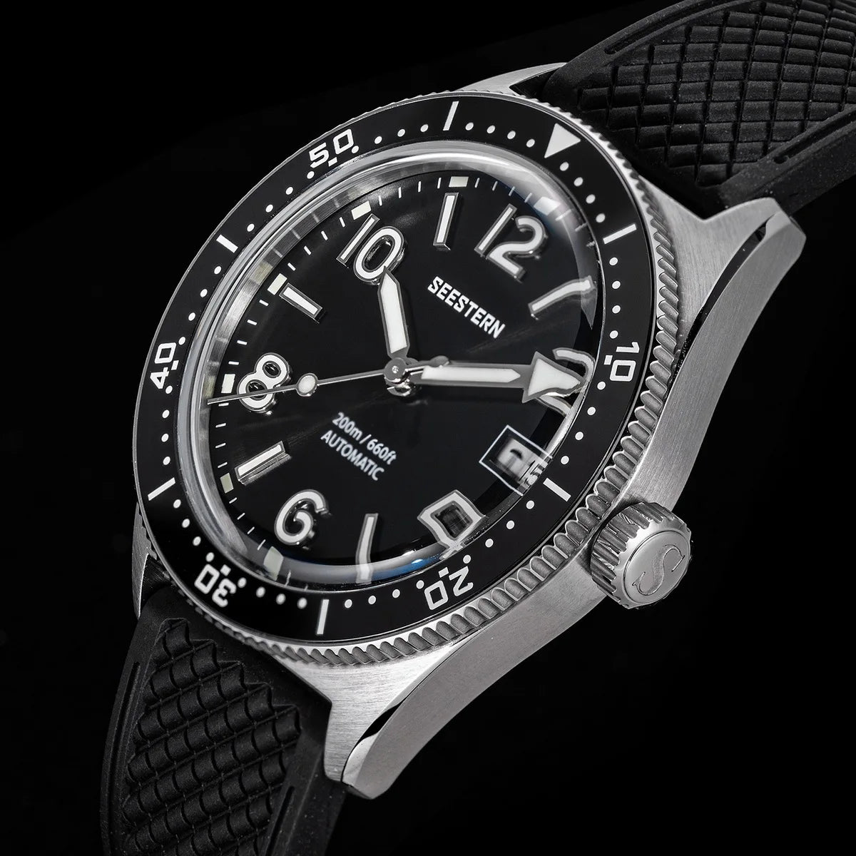 Sugess Diving Watch for Men Automatic Mechanical Wristwatches 20ATM Waterproof Sapphire NH35A Movement BGW9 Luminous New S434-2