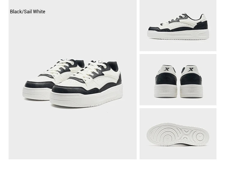 Zapatillas de skate Xtep: zapatillas deportivas ligeras de verano, suela gruesa, de caña baja, modernas y de estilo urbano 875319310016