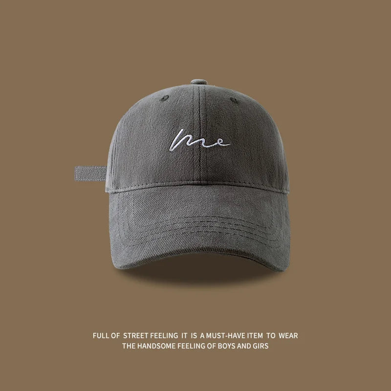 1pc leisure relax Face recognition hat,duckbill cap,men's embroidered letters,simple and versatile,fashionable baseball caps