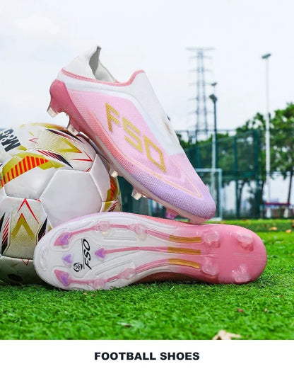 New Men's Soccer Shoes Match Football Boots Non-Slip Boys High-Quality Outdoor Sneakers Grass Cleats Hot-Selling High-Top Light