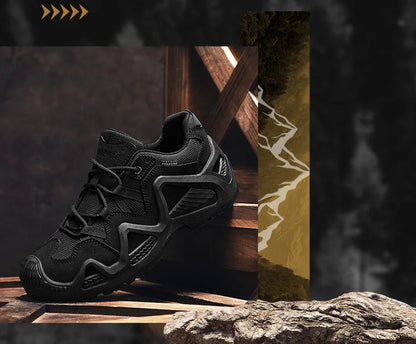 Sneakers da uomo alla moda per l’outdoor, scarpe da trekking di nuovi designer, scarpe da passeggio traspiranti mimetiche da uomo, scarpe da arrampicata per coppie