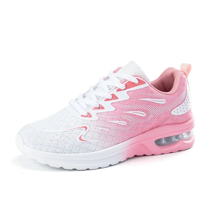 Damen-Sneaker Laufschuhe Damenmode mit Luftkissen und atmungsaktivem Mesh – Tennis- und Sportschuhe