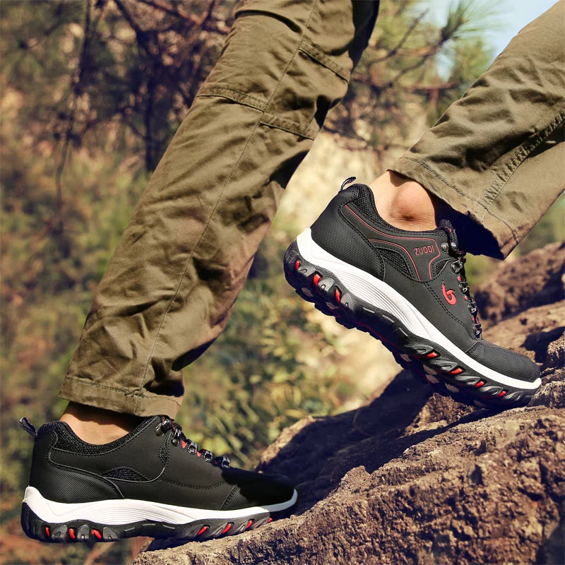 Men's leather casual shoes, sneakers for men, spring, autumn, winter shoes, lightweight tennis walking shoes for men