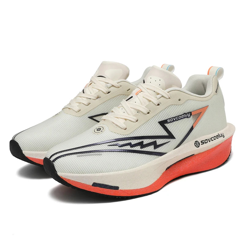 Zapatillas de running con placa de carbono para maratón, deportivas, transpirables, ligeras, cómodas y antideslizantes para hombre y mujer