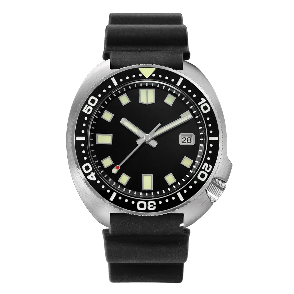 San Martin Turtle Men's Diver Watch 44mm NH35 Automatic Mechanical Wristwatch Sapphire Waterproof 200m Luminous Watches SN0047