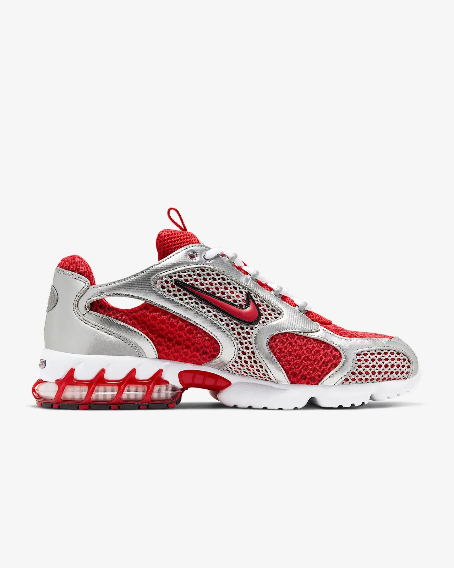 Nike Air Zoom Spiridon Cage 2 Unisex Χαμηλά Casual Παπούτσια Αθλητικής Ένδυσης Ανθεκτικά στη Φθορά Γκρι Κόκκινα Lifestyle Υποδήματα CJ1288-600
