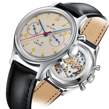 Reloj mecánico para hombre Seagull 1963 International Edition, reloj de piloto ST1901, cronógrafo retro de pulsera, aviación de la Fuerza Aérea, nuevo