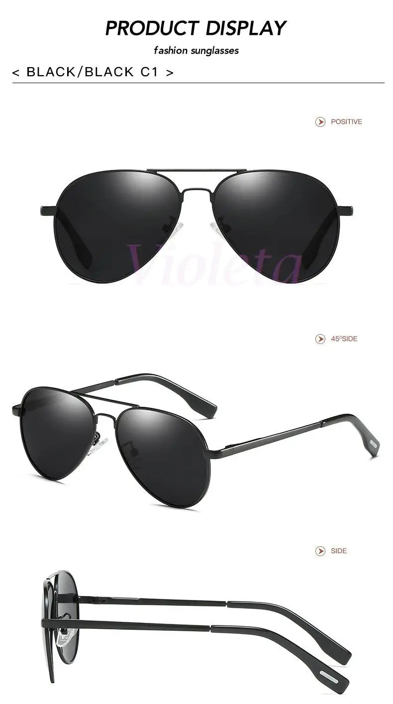 Punk Rock Polarized Sunglasses Color Film Sunglasses Han Edition Mirror Face Fashion Sun Glasses T1001