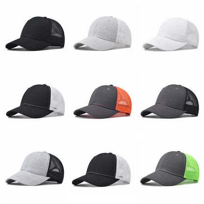 Baseball Cap Adult Net cap Shallow curved eaves Hat Unisex Summer hat Breathable hat shade Spring Autumn Cap Hip Hop Fitted Cap