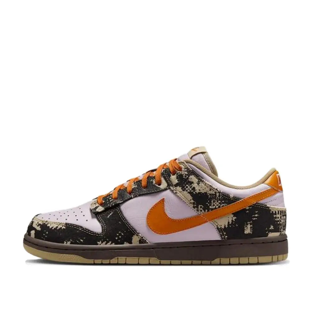 NIKE Dunk Low Retro Women's Shoes Pink & White Low-Top Retro Casual Sneakers Durable Athletic Shoes Skate Shoes DD1873-112