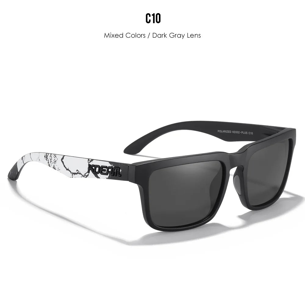 New Colors KDEAM-PLUS Large Size Square Unisex Sunglasses Polarized Photochromic Oversized Sun Glasses Fashion Anti Glare Mirror
