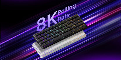 Tastiera gaming meccanica Akko MonsGeek FUN60 Ultra con switch magnetici, 60%, Rapid Trigger 8K HE/TMR, tastiera gamer personalizzata in alluminio