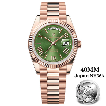 PAGANI DESIGN 2025 New Date Week 40MM Men's Watches Brand Luxury Gold Automatic Watch Men Waterproof Mechanical Wrist watch Men
