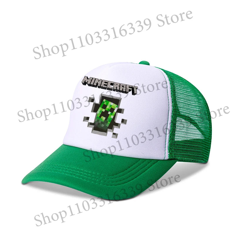 New Game Theme Hat Man Baseball Cap Male Sunshade Sunscreen Cap Minecrafted Fashion Hip Hop Caps Leisure Net Hats Birthday Gift