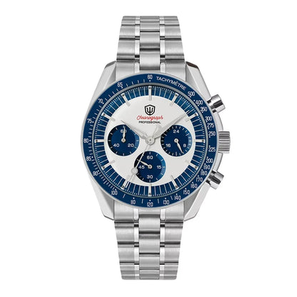 Relógio Masculino Watchdives New Wd1863 Quartz VK63 Chronograph, Safira Abaulada, Impermeável, 39Mm, Aço, Marca Premium, Luxo Business