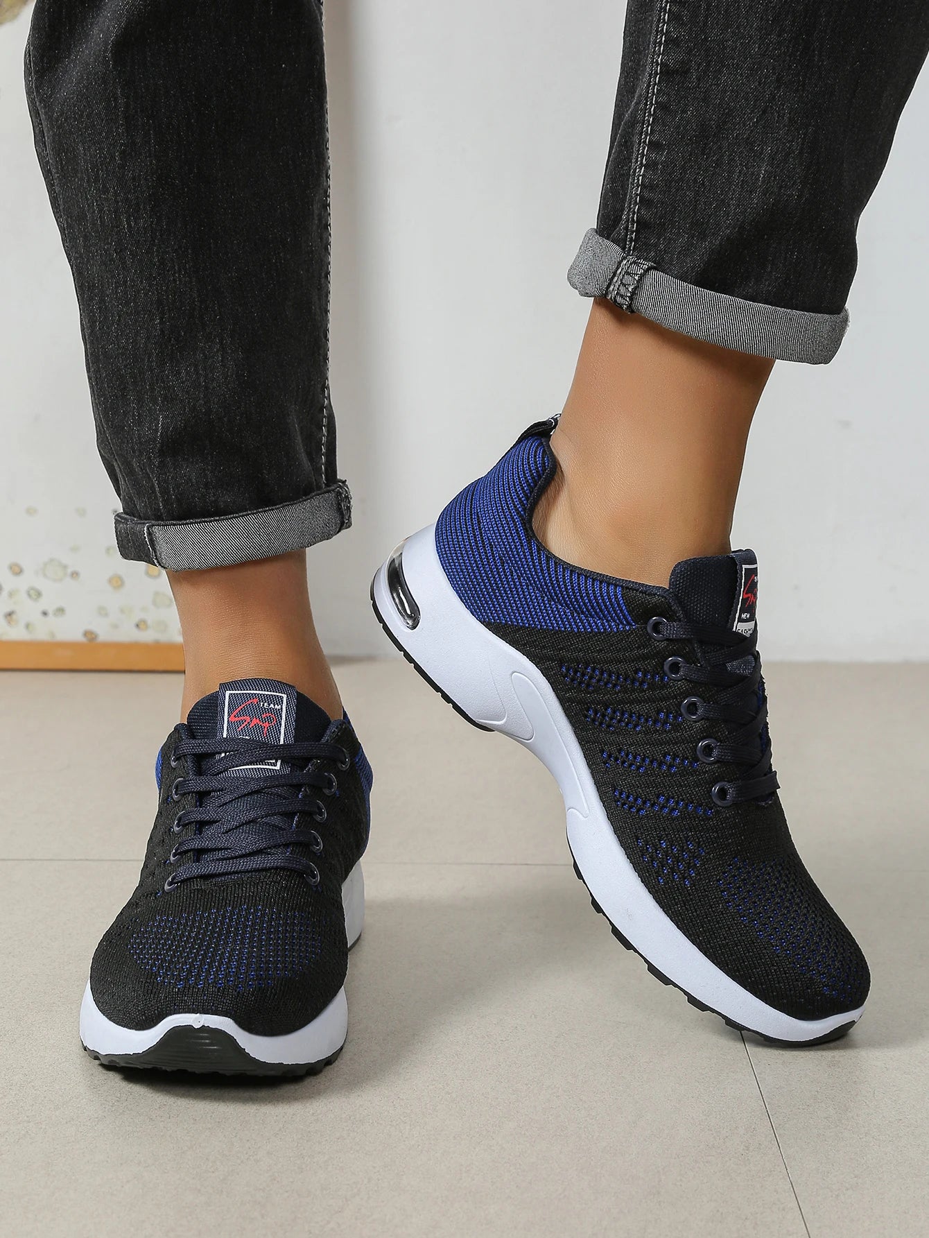 Sapatilhas de Homem Fashion Super Respiráveis com Atacadores para Corrida - Antiderrapantes, duradouras e com conforto almofadado - Sapatilhas de Moda para Homem