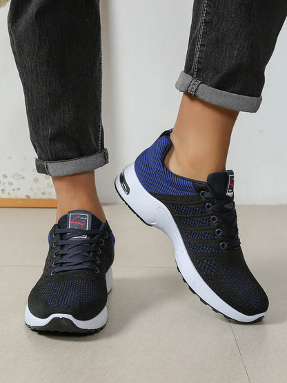 Sapatilhas de Homem Fashion Super Respiráveis com Atacadores para Corrida - Antiderrapantes, duradouras e com conforto almofadado - Sapatilhas de Moda para Homem