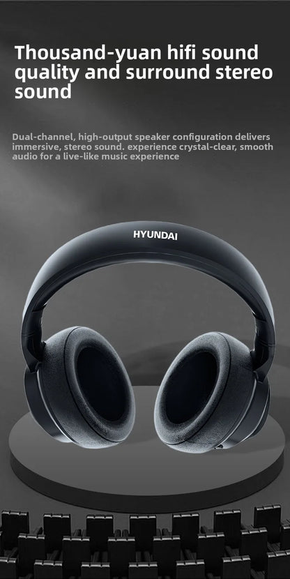 Auricolari HYUNDAI X1PRO Wireless Bluetooth 6.0 con traduzione AI – Oltre 100 lingue, controllo touch, schermo LED, cuffie con cancellazione del rumore