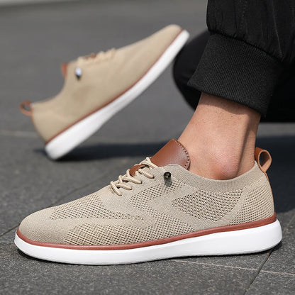 Mocasines deportivos de malla para hombre, calzado antideslizante de corte bajo, zapatos casuales deportivos, superventas, zapatos de diseño 2025