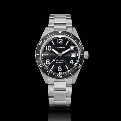SEESTERN Diver Men Watch Automatic Mechanical Wristwatches NH35 Movement Ceramic Bezel 20Bar Waterproof Sapphire Luminou S434-2