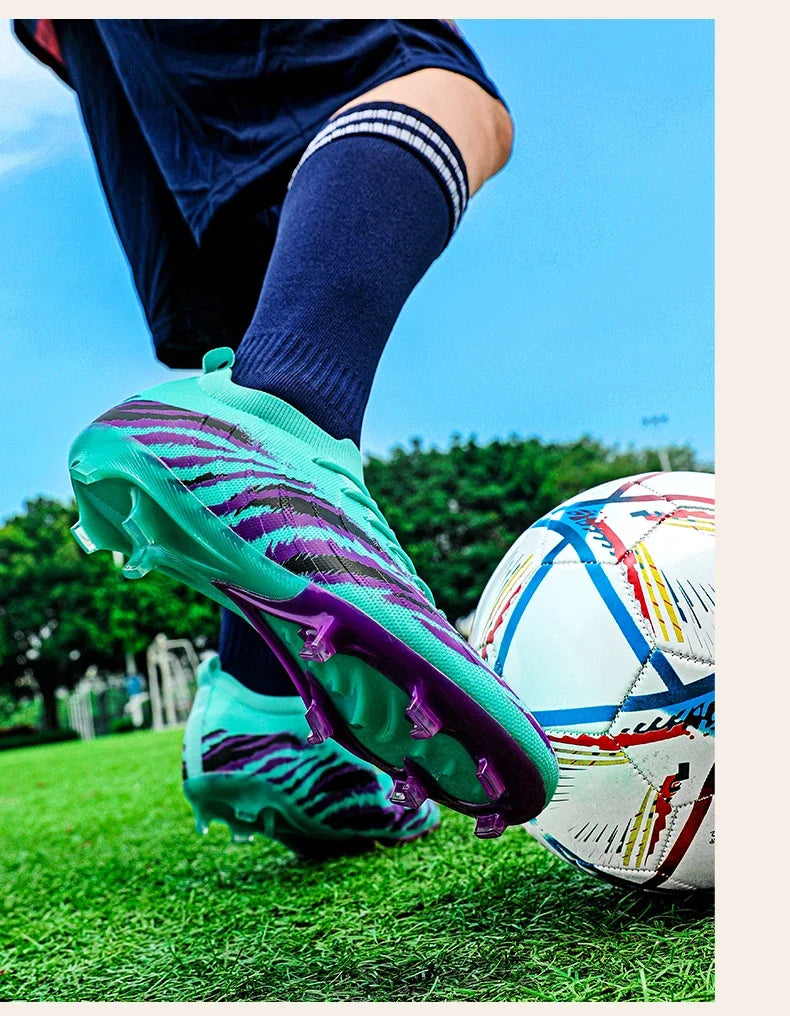 New Men's Football Boots Sport Ultralight Non-Slip Outdoor Adult Cleats Match Unisex Soccer Shoes Comfortable Grass High-Quality