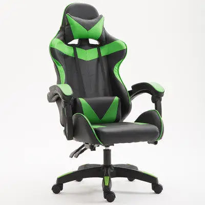 Ergonomic RGB Gaming Chair PU Leather Racing Computer Chair with Adjustable Height, Linkage Armrests, Reclining Office Gamer Chair
