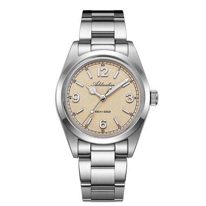 ADDIESDIVE 36mm Orologio da uomo in offerta AD2518, vetro bombato, acciaio inox 316L, impermeabile 100m, al quarzo