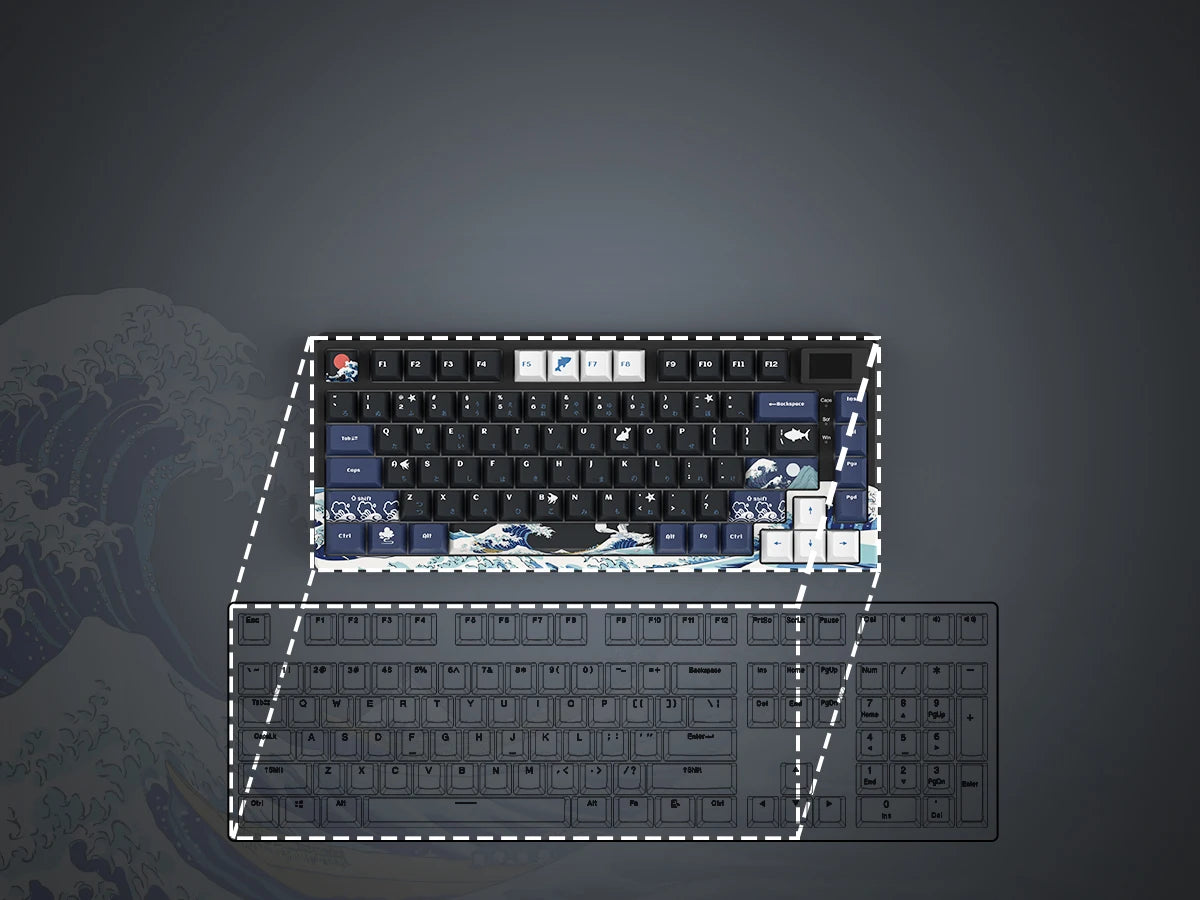 womier S-K80 Gamer Keyboard with Color OLED Display Mechanical Gaming Keyboard Hot Swappable Gasket Mount RGB Custom Keyboard