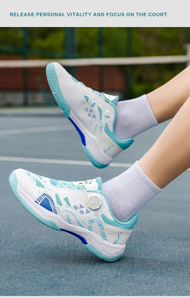 Badminton Shoes Men Training Sports Shoes Indoor and Ooutdoor Anti Slip Wear-resistant Mesh Breathable Table Tennis Tennis Shoes