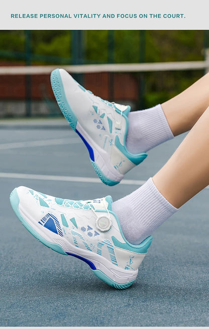Badminton Shoes Men Training Sports Shoes Indoor and Ooutdoor Anti Slip Wear-resistant Mesh Breathable Table Tennis Tennis Shoes