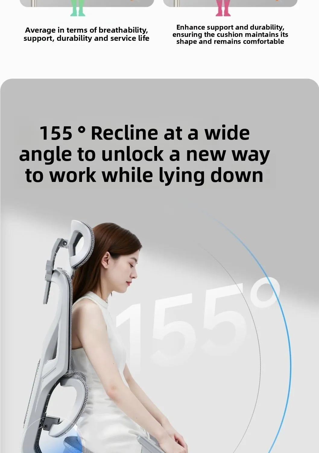 Sedia da ufficio ergonomica regolabile in mesh, sedia da scrivania per computer con schienale alto traspirante, supporto lombare 6D e poggiapiedi retrattile