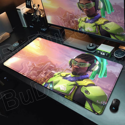 Overwatch Gaming Anime Girl Large XXL Mouse Pad HD Printing Computer Keyboard Mats Laptop Office Rubber Soft Desk Rug 900x400 mm