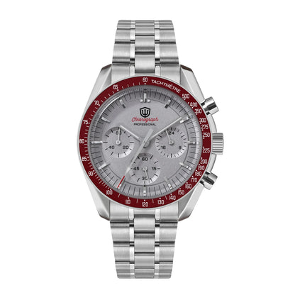 Relógio Masculino Watchdives New Wd1863 Quartz VK63 Chronograph, Safira Abaulada, Impermeável, 39Mm, Aço, Marca Premium, Luxo Business