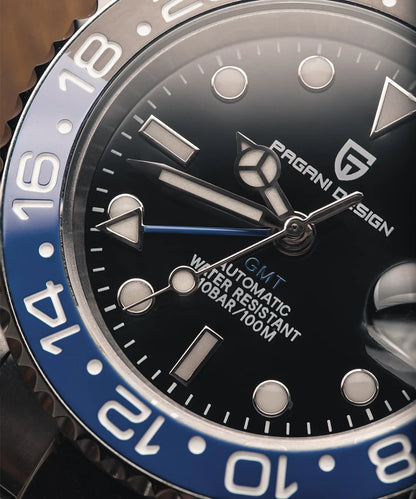 2026 Nuovo PAGANI DESIGN Orologio meccanico di lusso da uomo in acciaio inossidabile GMT Top Brand Vetro zaffiro Orologio da uomo