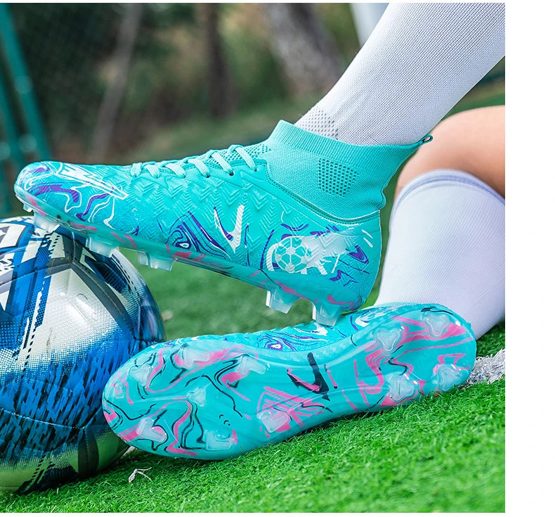 Novas Chuteiras de Futebol Profissionais para Homem, Antiderrapantes, Unissexo, Respiráveis, para Futsal e Desporto, Ultraleves, Drop Shipping