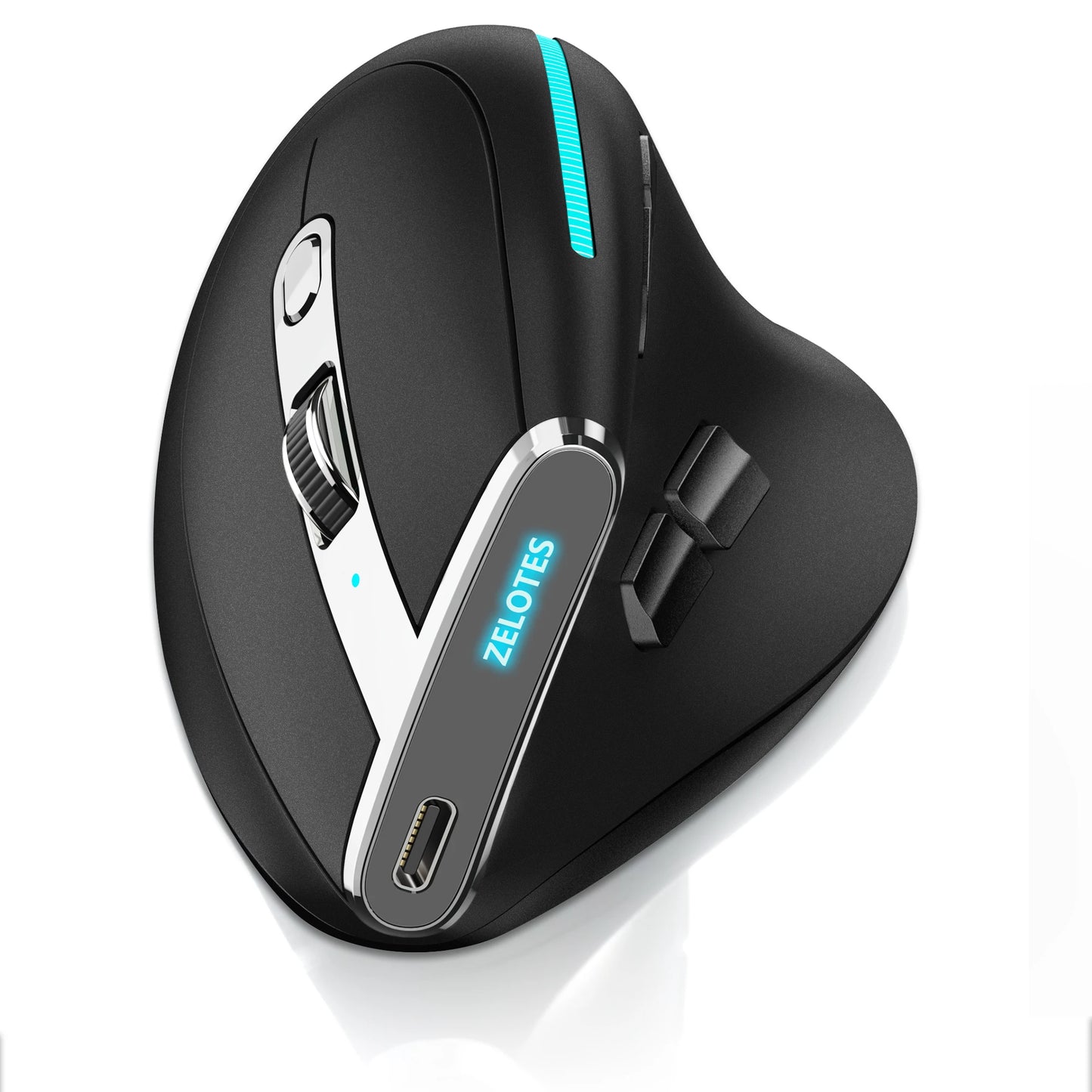 Lefon F33 Bluetooth Ergonomic Trackball Mouse, Rechargeable Wireless Trackball Mouse with Bluetooth & 2.4G, 4800 DPI Ergonomic Rollerball Mouse for PC, Office & Drawing
