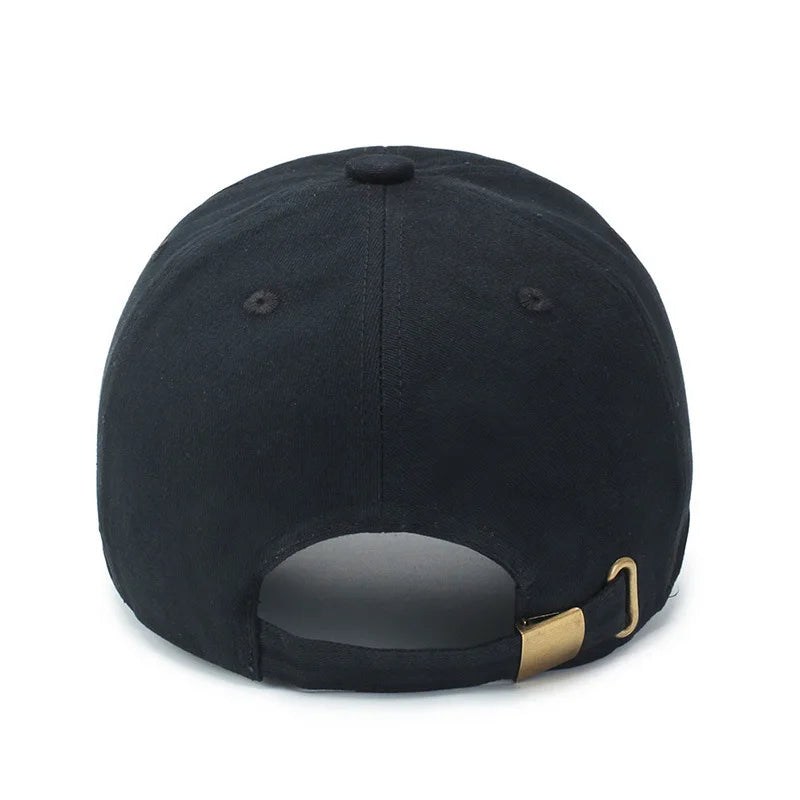 Hat men's outdoor embroidered letter soft top shade baseball cap spring and autumn Korean version of the tide middle-aged and el